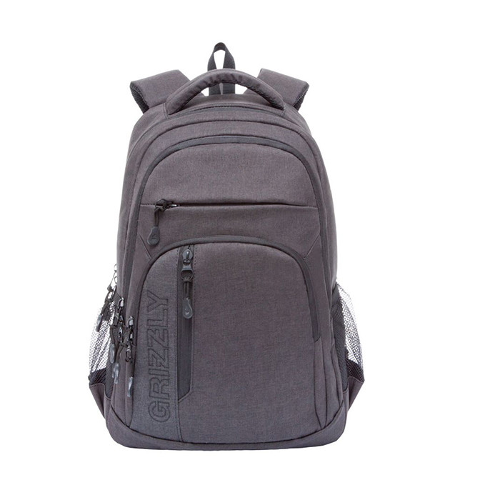 Рюкзак для мальчиков (Grizzly) арт RU-925-1 черный 32х47х17 см