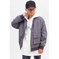 Бомбер для мальчика (MERI) арт.115 цвет серый