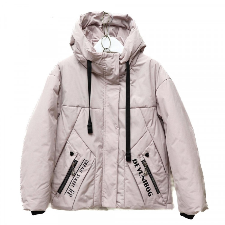 Куртка осенняя для девочки (Yikai) арт.hty-898-2 размерный ряд 36/140-44/164 цвет розовый