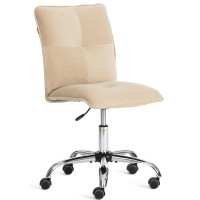 Кресло офисное Azura б/п флок, бежевый(137)