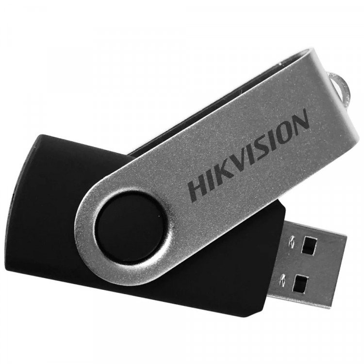Флеш диск 32GB HIKVision M200S,USB 2.0, цв.черный/серебристый
