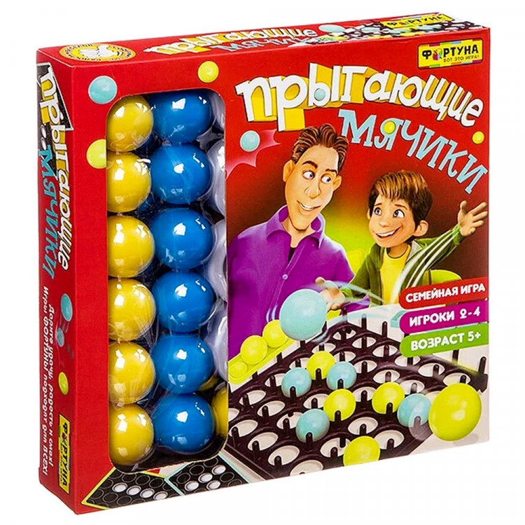 Игра настольная Прыгающие мячики (Bondibon) арт.Ф78219