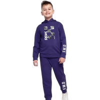 Брюки для мальчика арт.CLE 836086/51у_п размер 34/134-42/158 цвет тёмно-фиолетовый