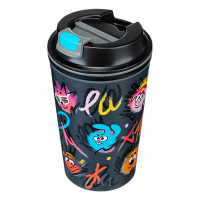 Термостакан 350мл "Смешарики" с клапаном, серый арт.431335611