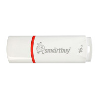 Флеш диск 16GB USB 2.0 SmartBuy Crown, белый