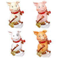 Статуэтка символ года Свинка 7,7см ассортимент арт.722166