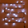 Гирлянда эл. уличная точечная 25м 300LED цв.белый (т.провод) (можно соеднять) 8реж IP-54 арт.183-752