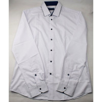 Сорочка подростковая приталеная длинный рукав размерный ряд 36/158-164(XXS)-41/176-182(XL) цвет белый Brostem арт.1LBX51H+1KX на кнопках