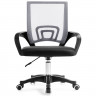 Кресло офисное пластик сетка turin черный+светло серый (05) BX002