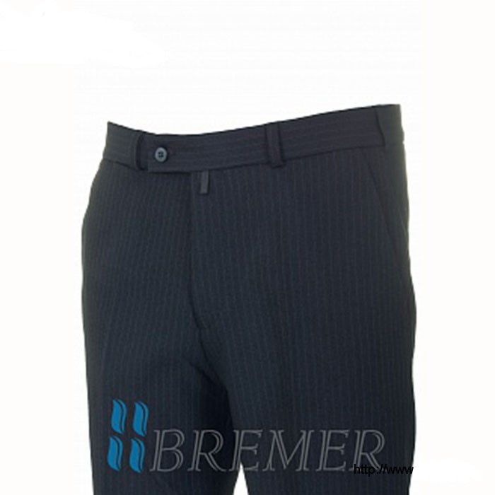 Брюки для мальчика (Bremer) Паркер приталенный силуэт размер 40/170 цвет черный/полоса