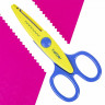 Ножницы детские 135мм пластиковые ручки (Hatber) Кроко фигурные арт.CS_072024