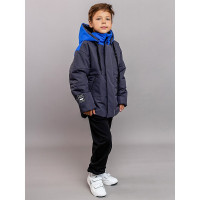 Куртка осенняя для мальчика (Батик) арт.Бази цвет графит
