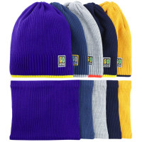 Комплект зимний для мальчика (Полярик) арт.M-02-28 размер 52-54 (шапка+снуд) цвет в ассортименте