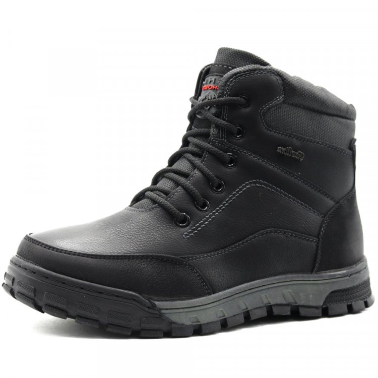 Ботинки для мальчика (Aima) черные верх-искусственная кожа подкладка -искуственный мех артикул ai-A8805