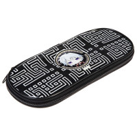 Пенал 1 отделение овальный (Hatber) Аниме бренд с карманом 220х90х25мм арт.NPk_77314