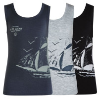 Майка для мальчика арт.2672/5 размер 36/146-152 100% х/б цвет ассорти