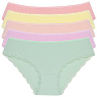 Трусы для девочки арт.411201/418102  размер 36/146-152 (10/11) цвет ассорти 100% хлопок