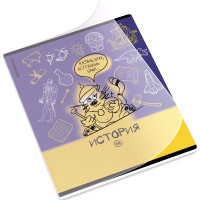 Тетрадь предметная 48 листов (ErichKrause) Котоформулы История пластиковая обложка арт.62533