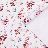 Бумага упаковочная 70*100см "Акварельные цветы" арт.7470634