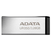 Флеш диск 128GB A-DATA UR350, USB 3.2, металл/черный