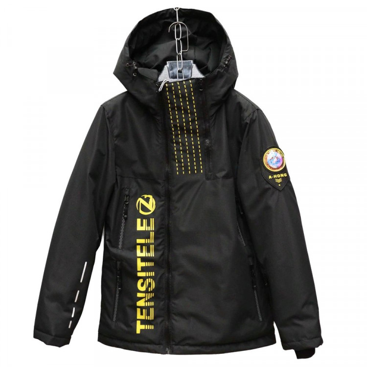 Куртка  для мальчика (Zhongguohu) арт.scs-BM-504-1 размерный ряд 36/140-44/164 цвет черный