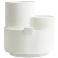 Органайзер настольный пластикиковый вращающийся (deVENTE)  Orbit 12x12,5x12 см цвет белый арт.4102200