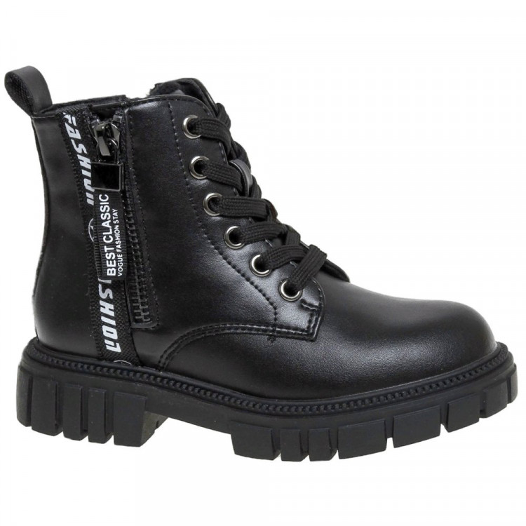 Ботинки для девочки (Сказка) черные верх-искусственная кожа подкладка - байка артикул R577965619BK