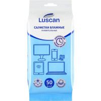 Салфетки LUSCAN универс, пак, 50шт, 15х18