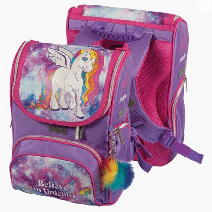 Ранец для девочек школьный (deVENTE) Mini. Rainbow Unicorn 35x26x20см арт.7030913