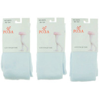 Колготки  арт.8978 95% хлопок 5% эластан цвет белый (РОЗА)