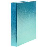 Тетрадь на кольцах А5 клетка 120 листов (Hatber) Бумвинил METALLIC Мята арт 120ТК5В1_03439