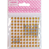 Наклейки-стразы акриловые (deVENTE) Star золотистые 90х90мм 100 штук арт.8002010
