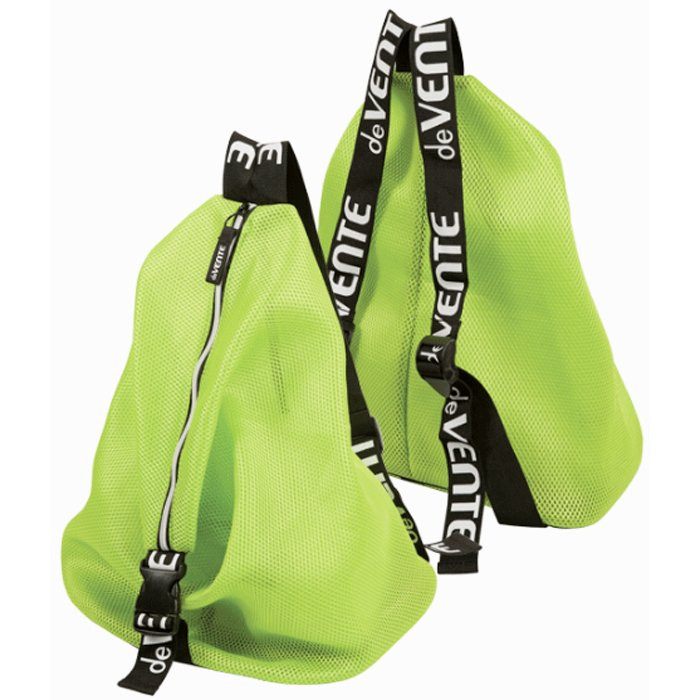 Сумка-рюкзак для сменной обуви 1 отделение(deVENTE) Mesh 42x34x22см  зеленая арт 7040059