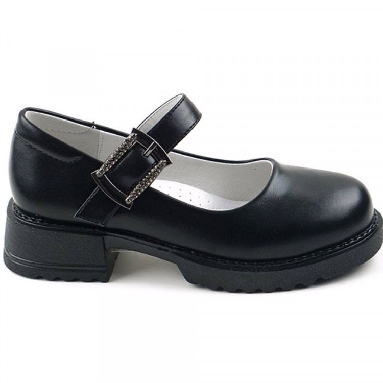 Туфли для девочки (B&G) черные верх-искусственная кожа подкладка- искусственная кожа артикул m-bg-8781-2A