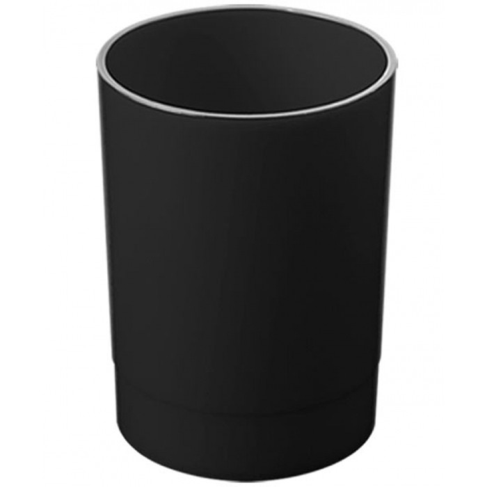 Подставка для ручек и карандашей (СТАММ) стакан ОФИС черный арт.ОФ777