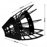 Лоток-веер для бумаг вертикально-горизонтальный  5 отделения черный арт.ЛТ414