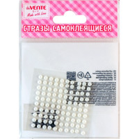 Наклейки-стразы акриловые (deVENTE) Жемчуг белый арт. 8004027