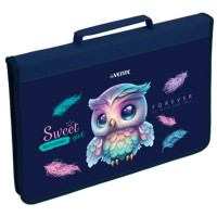 Папка-пенал школьная для труда А4 с ручкой на молнии (deVENTE) Happy Owl арт.8057403
