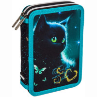 Пенал 2 отделения (deVente) 210x140x52 мм Black Cat арт.7012418