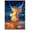 Картина по номерам 20x28,5см (LORI) Маленький ангел арт.Кпн-374