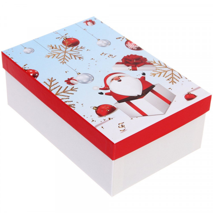 Коробка подарочная 21*14*8см "Весёлый праздник" арт.214-481