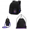 Ранец для девочки школьный (SkyName) GROOC + сумка для обуви + сумка-пенал 28х16х35см арт.16-10