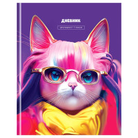 Дневник школьный твердая обложка (BG) Magic cat глянцевая ламинация арт.Д5т40_лг 12609