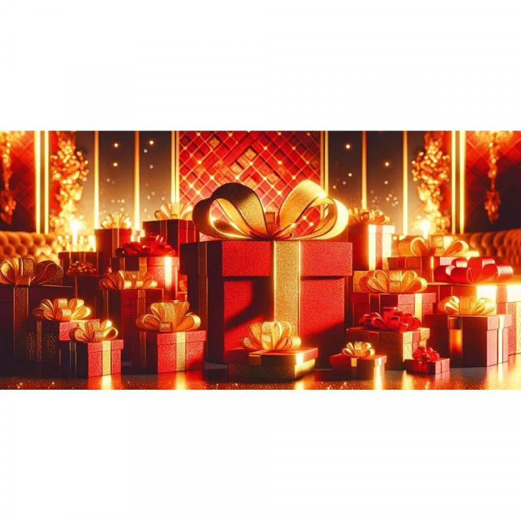 Открытка-конверт "Подарки" без надписи арт.50002051