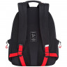 Рюкзак для мальчиков (Grizzly) арт RU-033-3/1 черный - красный 30х42х22 см