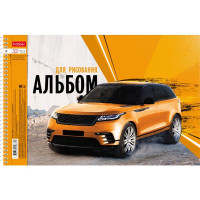 Альбом для рисования 32 листов спираль перфорация на отрыв (Hatber) Внедорожники ассорти арт 32А4Всп