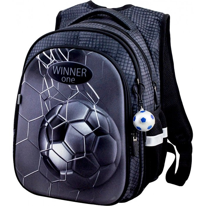 Рюкзак для мальчика школьный (Winner) + брелок арт.R1-007 29х19х38см