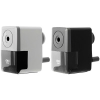 Точилка механич.  Deli,  пластик, ассорти, крепление  арт.1407192