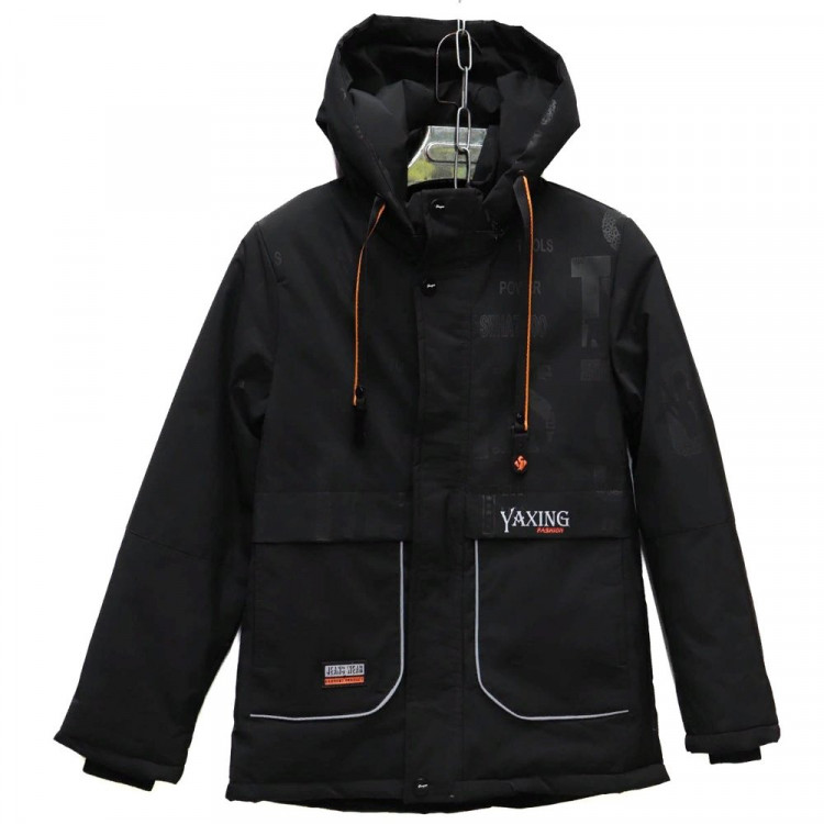 Куртка  для мальчика (YXFS) арт.scs-YX-2273-1 размерный ряд 36/140-44/164 цвет черный