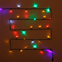 Гирлянда эл.д/улицы точечная 11м 120LED (тем.провод) цв.мульти мерц. арт.183-405